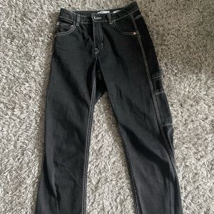 Bershka Wide black jeans Women